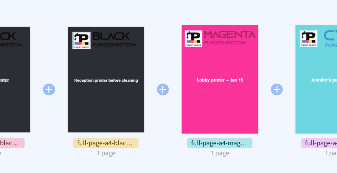 Create your own purge sheet for printer maintenance