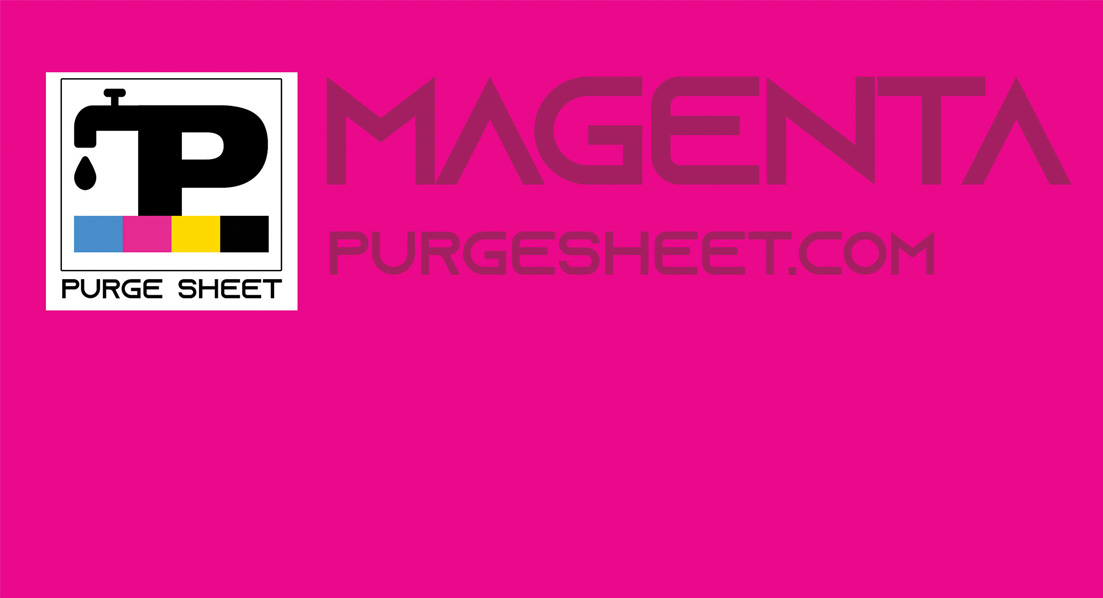 นี่คือ MAGENTA (แผ่น purge)
